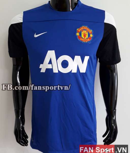 Áo tập Manchester United 2013-2014 training shirt jersey blue
