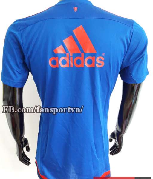 Áo tập Manchester United 2015-2016 training shirt jersey blue