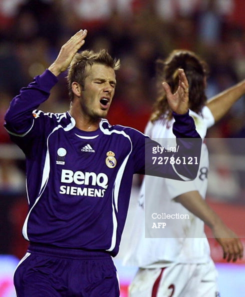 Áo đấu Beckham #23 Real Madrid 2006-2007 third shirt jersey black