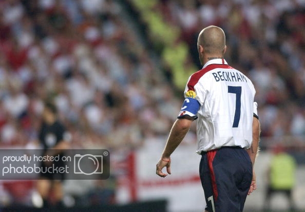 Áo đấu Beckham #7 England 2003-2005 home shirt jersey white