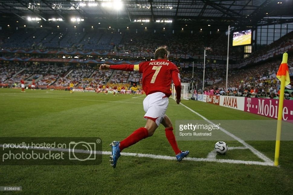 Áo đấu Beckham #7 England 2006-2007-2008 away shirt jersey red