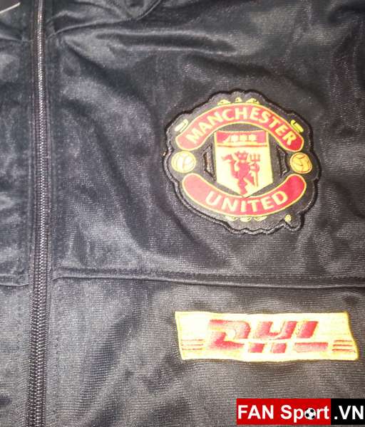 Áo khoác Manchester United 2012-2013 đen jacket shirt jersey black