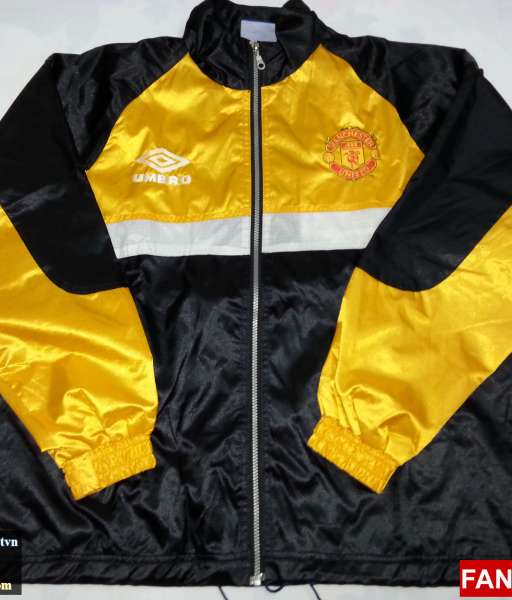 Áo khoác Manchester United vàng đen - jacket shirt jersey yellow black