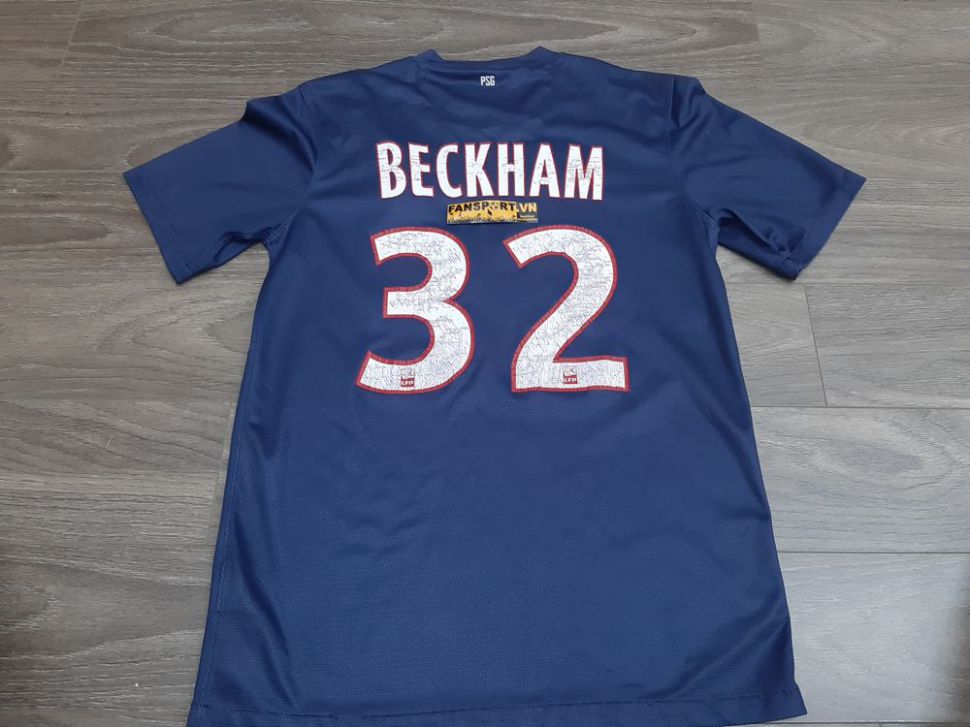 Áo đấu Beckham #32 PSG 2012-2013 home shirt jersey blue