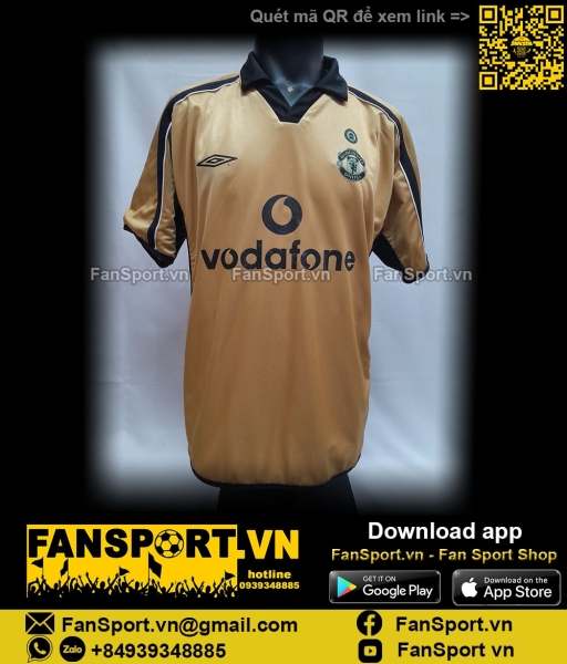 Áo Giggs 11 Manchester United 2001-2002 away third Community Shield