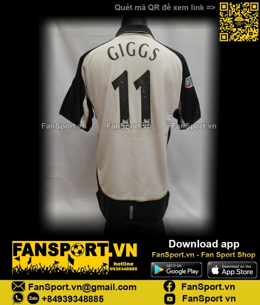 Áo Giggs 11 Manchester United 2001-2002 away third Community Shield