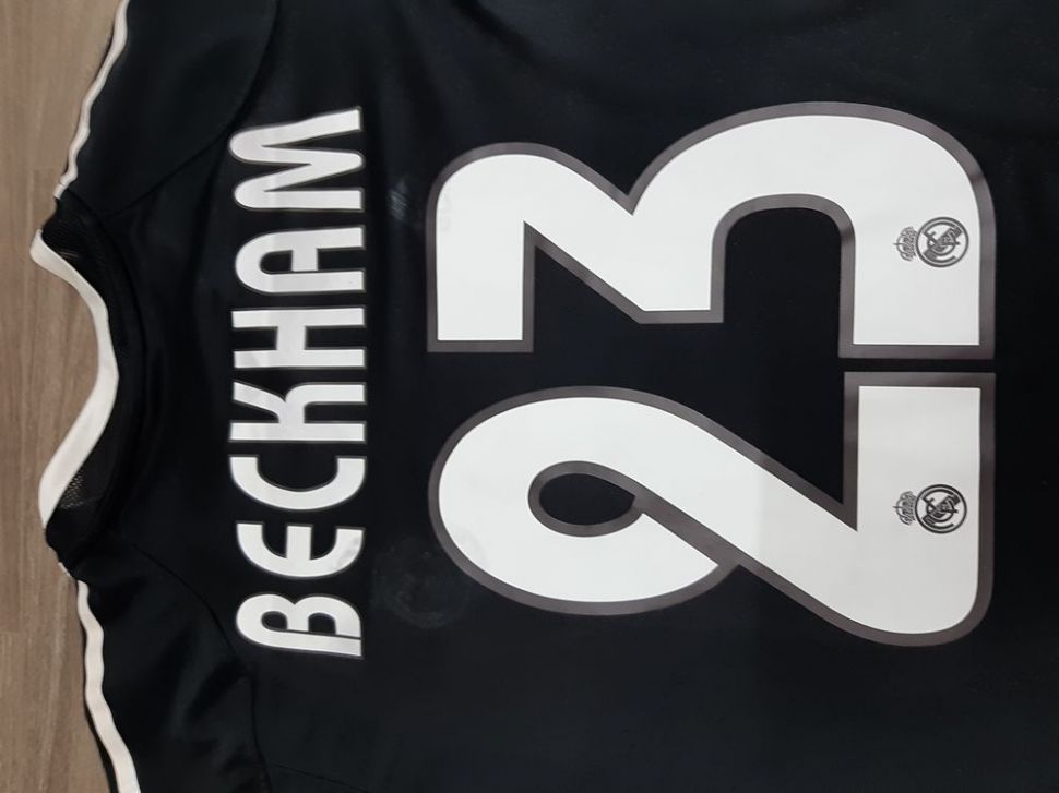 Áo đấu Beckham #23 Real Madrid 2004-2005 away shirt jersey black