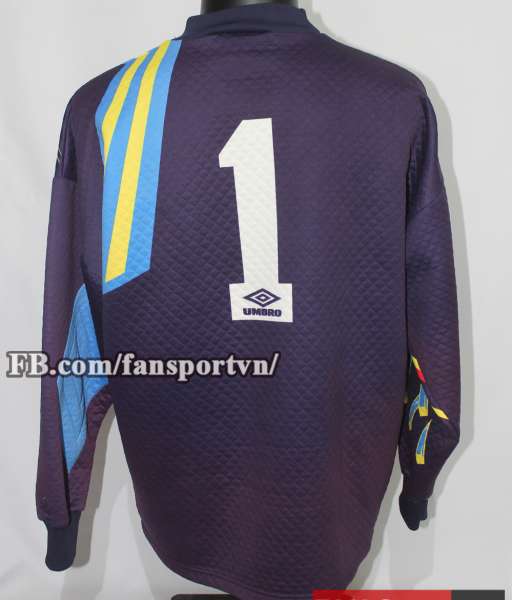 Áo #1 Manchester United 1992-1994 away goalkeeper shirt jersey purple