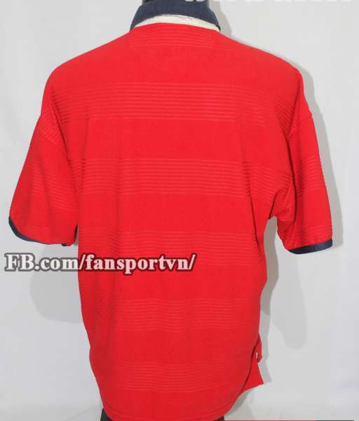 Áo đấu England 1999-2001 away shirt jersey red Euro 2000
