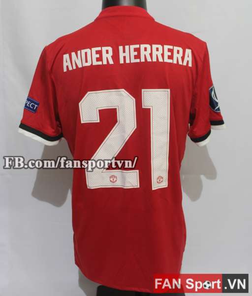 Áo đấu Herrera #21 Manchester United UEFA Super cup 2017 home shirt