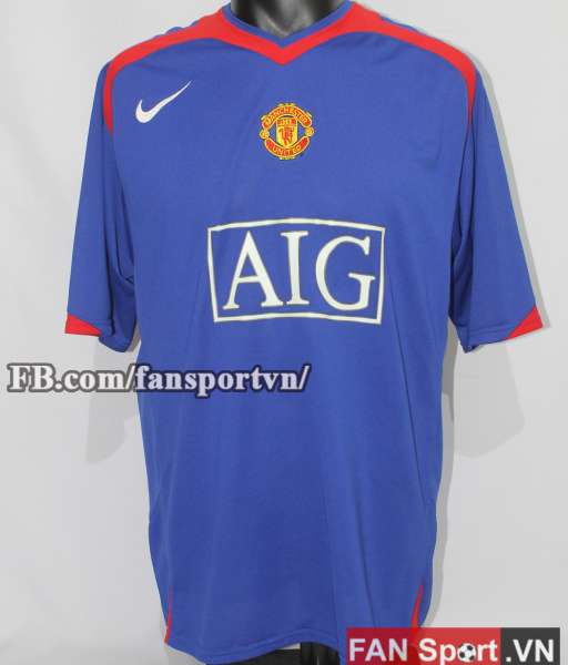 Áo đấu Manchester United 2006-2007 third shirt jersey blue