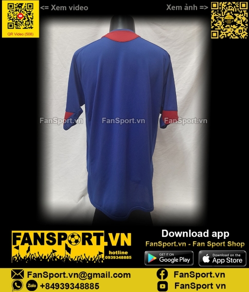 Áo đấu Manchester United 2006-2007 third shirt jersey blue