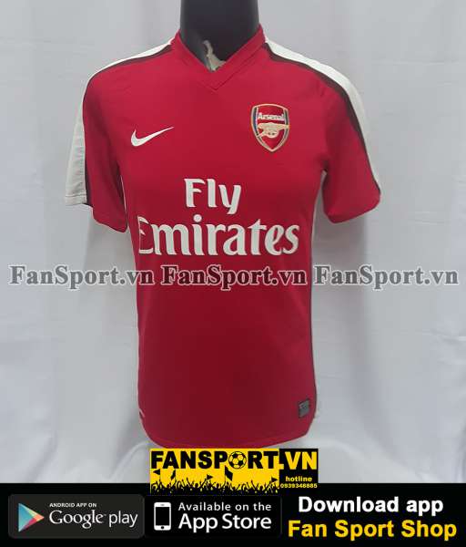 Áo đấu Fabregas #4 Arsenal 2008-2010 home shirt jersey red