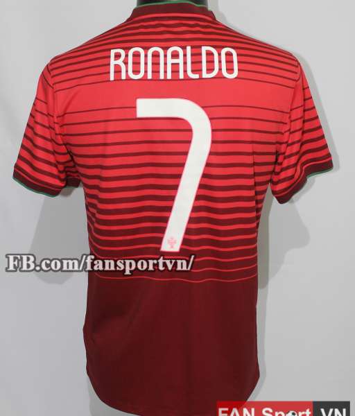 Áo đấu Ronaldo #7 Portugal 2014-2016 home shirt jersey red World Cup