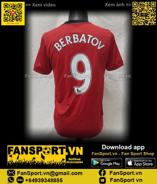 Áo Berbatov Manchester United 2009-2010 home shirt jersey 355091 Nike