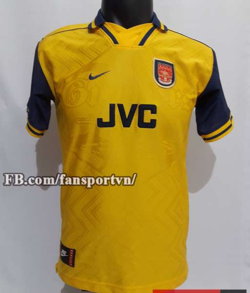 Áo đấu Arsenal 1996-1997 away shirt jersey yellow