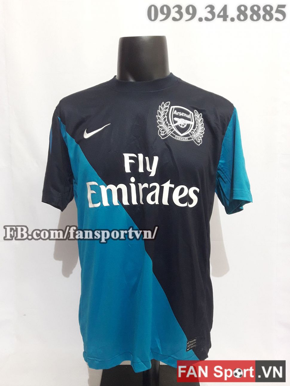 Áo Đấu Arsenal 2011-2012 Away Shirt Jersey Blue 423983 Nike | Fansport.Vn