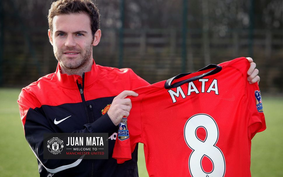 Áo đấu Mata #8 Manchester United 2013-2014 home shirt jersey red