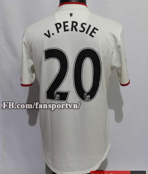Áo đấu Persie #20 Manchester United 2012-2014 away shirt jersey white