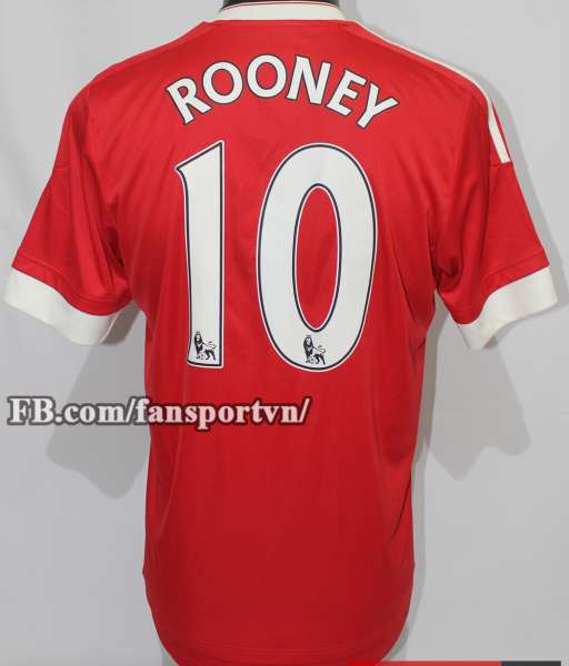 Áo đấu Rooney #10 Manchester United 2015-2016 home shirt jersey red