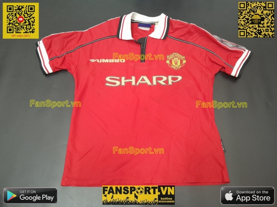 Áo đấu Solskjaer #20 Manchester United 1998-1999-2000 home shirt red
