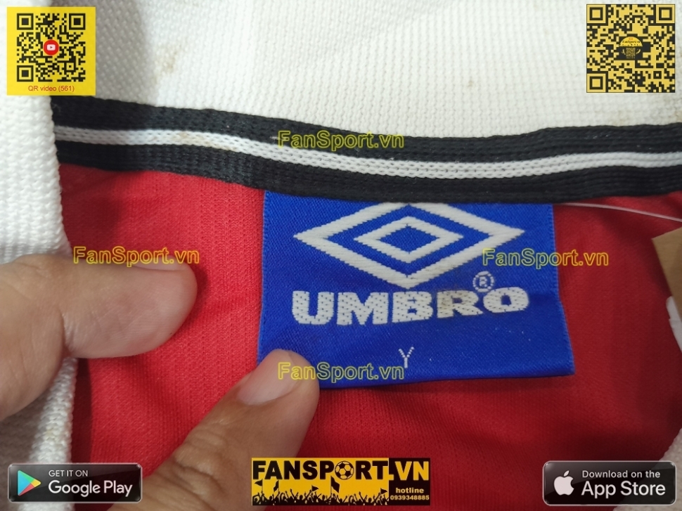 Áo đấu Solskjaer #20 Manchester United 1998-1999-2000 home shirt red