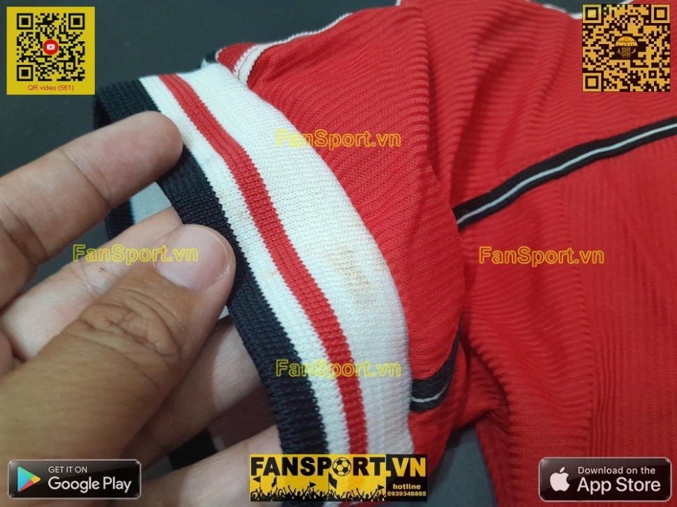 Áo đấu Solskjaer #20 Manchester United 1998-1999-2000 home shirt red