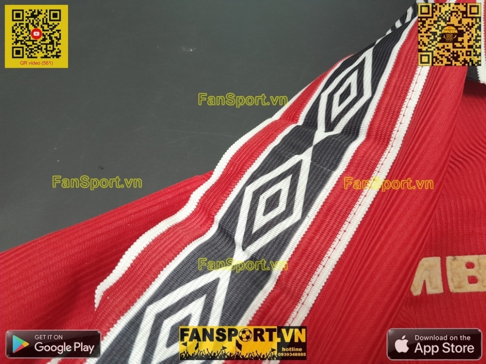 Áo đấu Solskjaer #20 Manchester United 1998-1999-2000 home shirt red