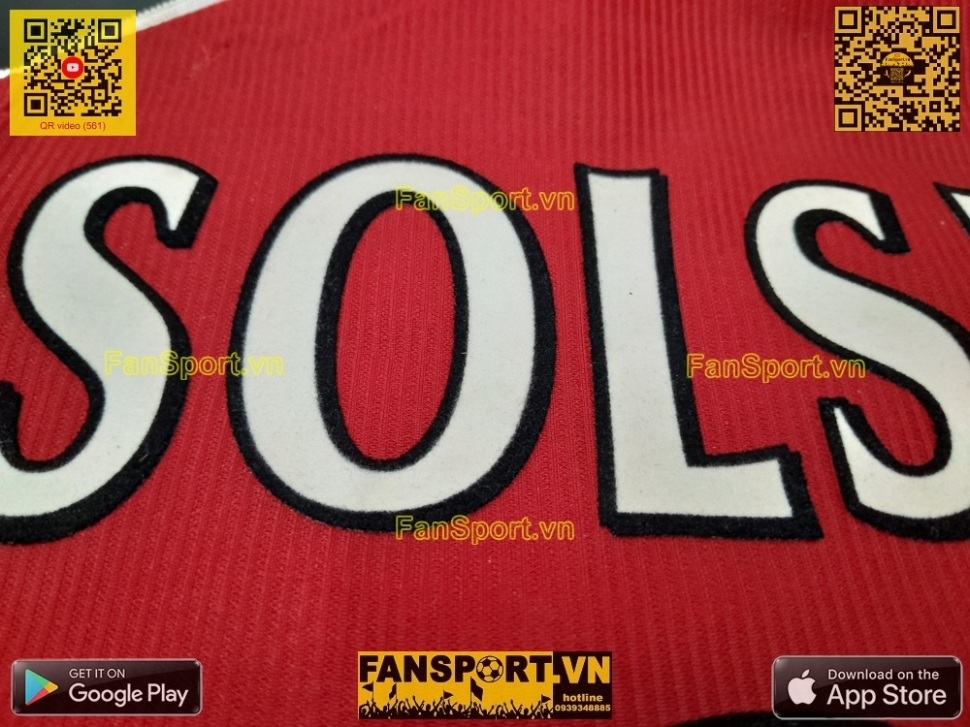 Áo đấu Solskjaer #20 Manchester United 1998-1999-2000 home shirt red