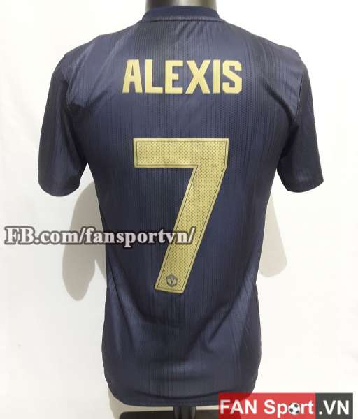 Áo đấu Alexis #7 Manchester United 2018-2019 third shirt jersey blue