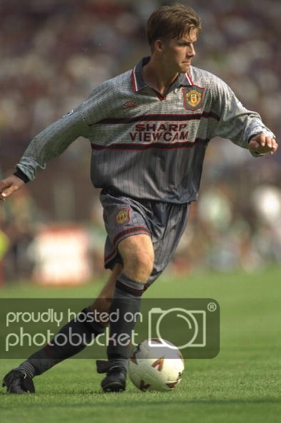 Áo đấu Manchester United 1995-1996 away shirt jersey grey