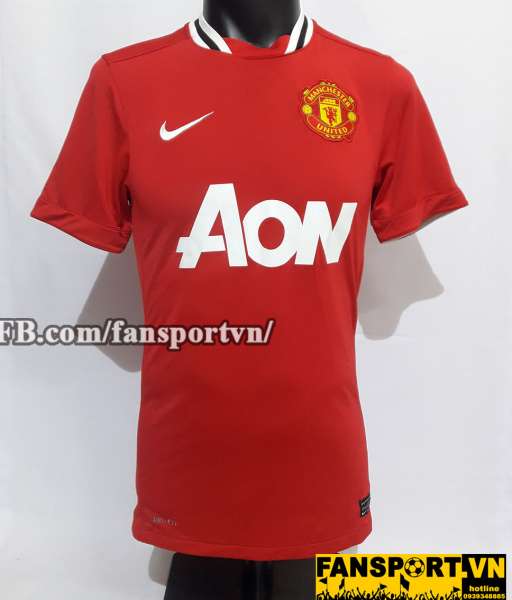 Áo đấu Pogba #42 Manchester United 2011-2012 home shirt jersey red