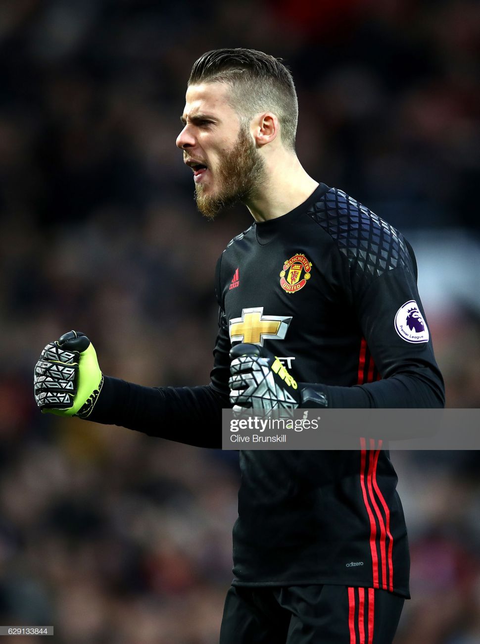 Áo De Gea #1 Manchester United 2016-2017 home goalkeeper shirt black