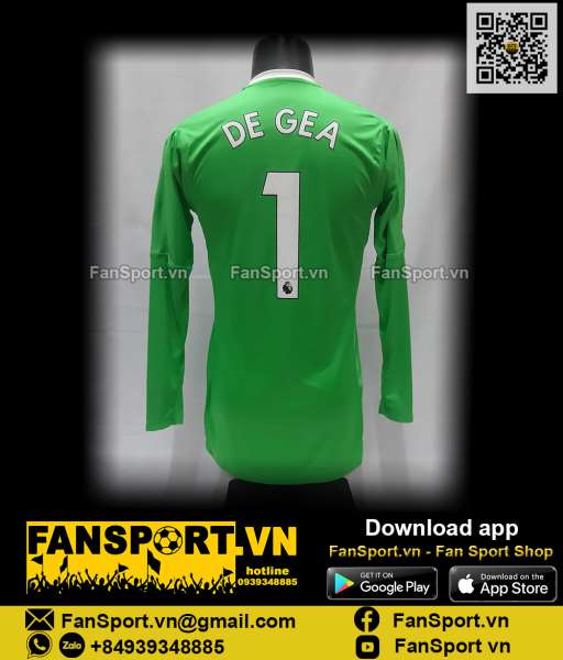 Áo De Gea Manchester United 2017-2018 jersey shirt AZ7589 goalkeeper