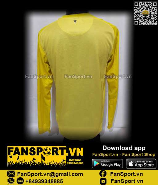 Áo thủ môn Manchester United 2013-2014 away goalkeeper yellow 545745