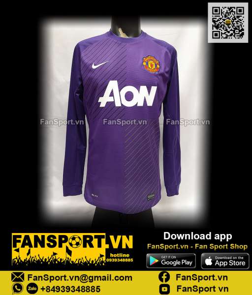 Áo thủ môn Manchester United 2013-2014 third goalkeeper purple 534701