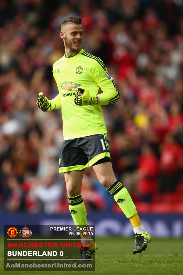 Áo De Gea #1 Manchester United 2015-2016 away goalkeeper yellow