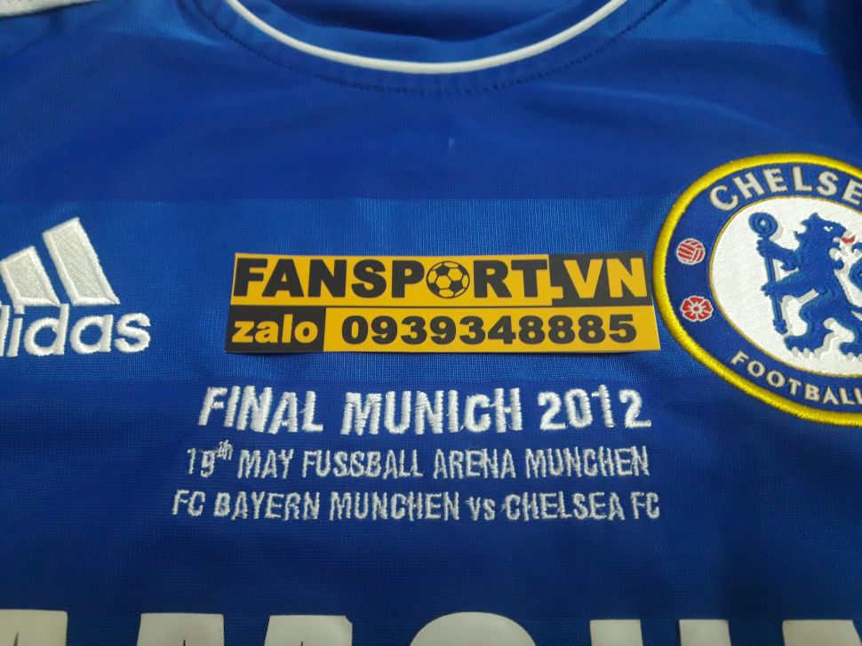 Áo đấu Drogba #11 Chelsea Champion League Final 2012 home shirt