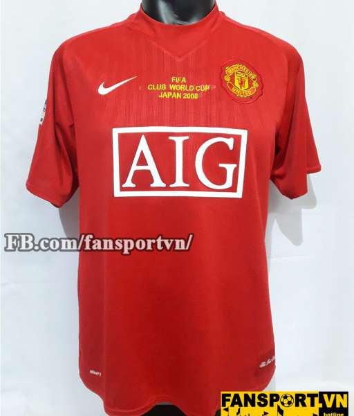 Áo Ryan Giggs #11 Manchester United FIFA Club World Cup 2008 shirt