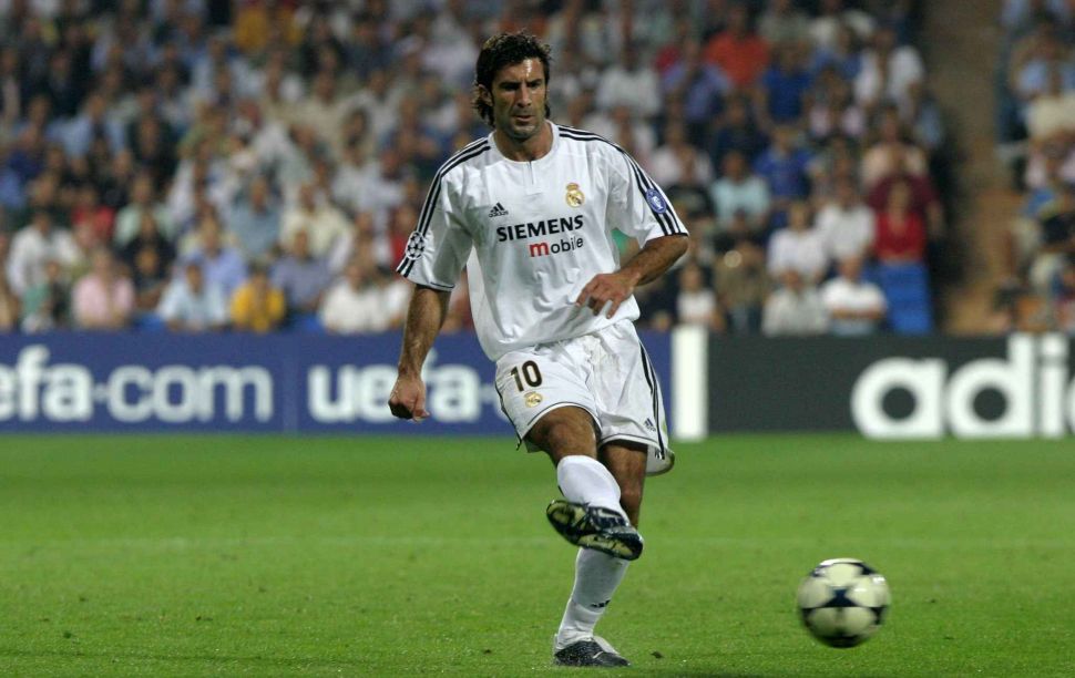 Áo chữ ký Luis Figo #10 Real Madrid 2003-2004 home shirt jersey signed