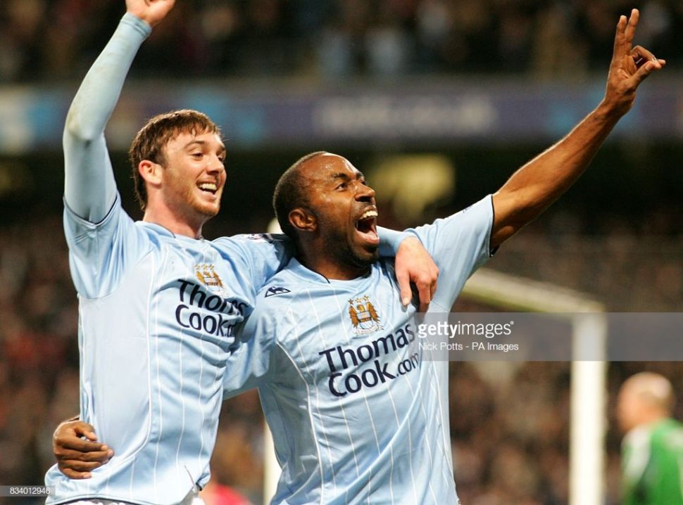 Áo đấu Robinho #10 Manchester City 2007-2008 home shirt jersey blue