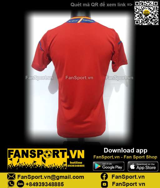 Áo đấu Spain 2012-2013 home shirt jersey red X16681 Adidas Tây Ban Nha