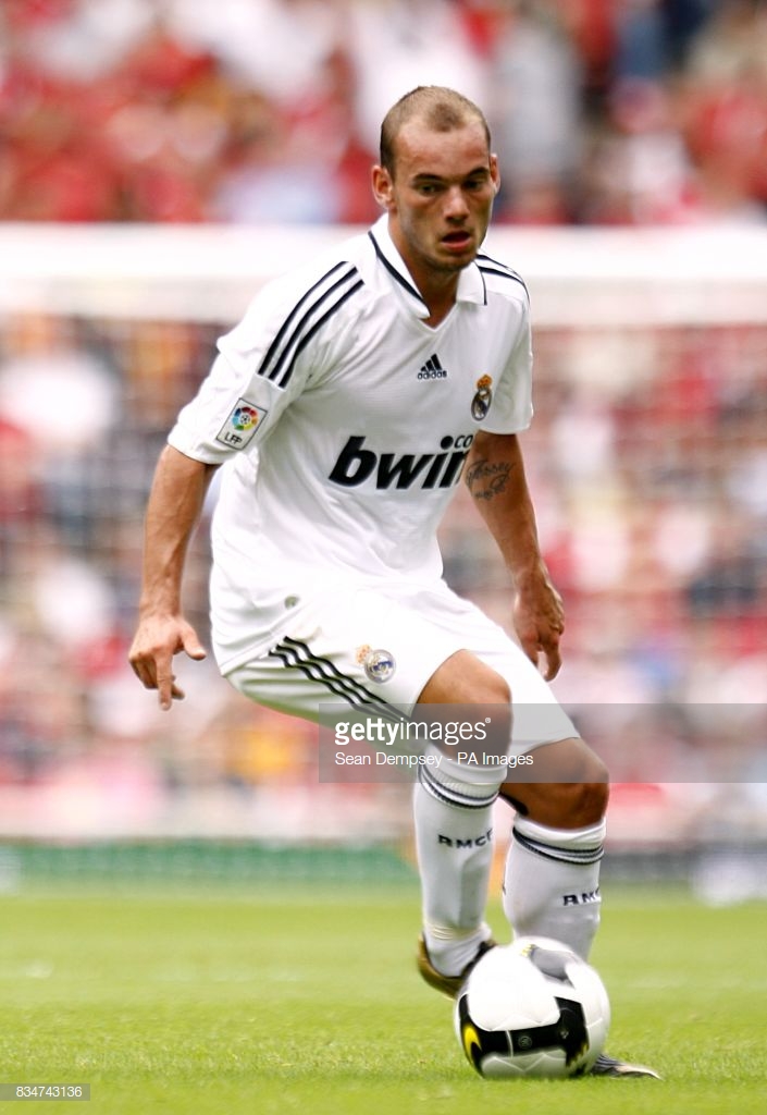 Áo đấu Wesley Sneijder #10 Real Madrid 2008-2009 home shirt white