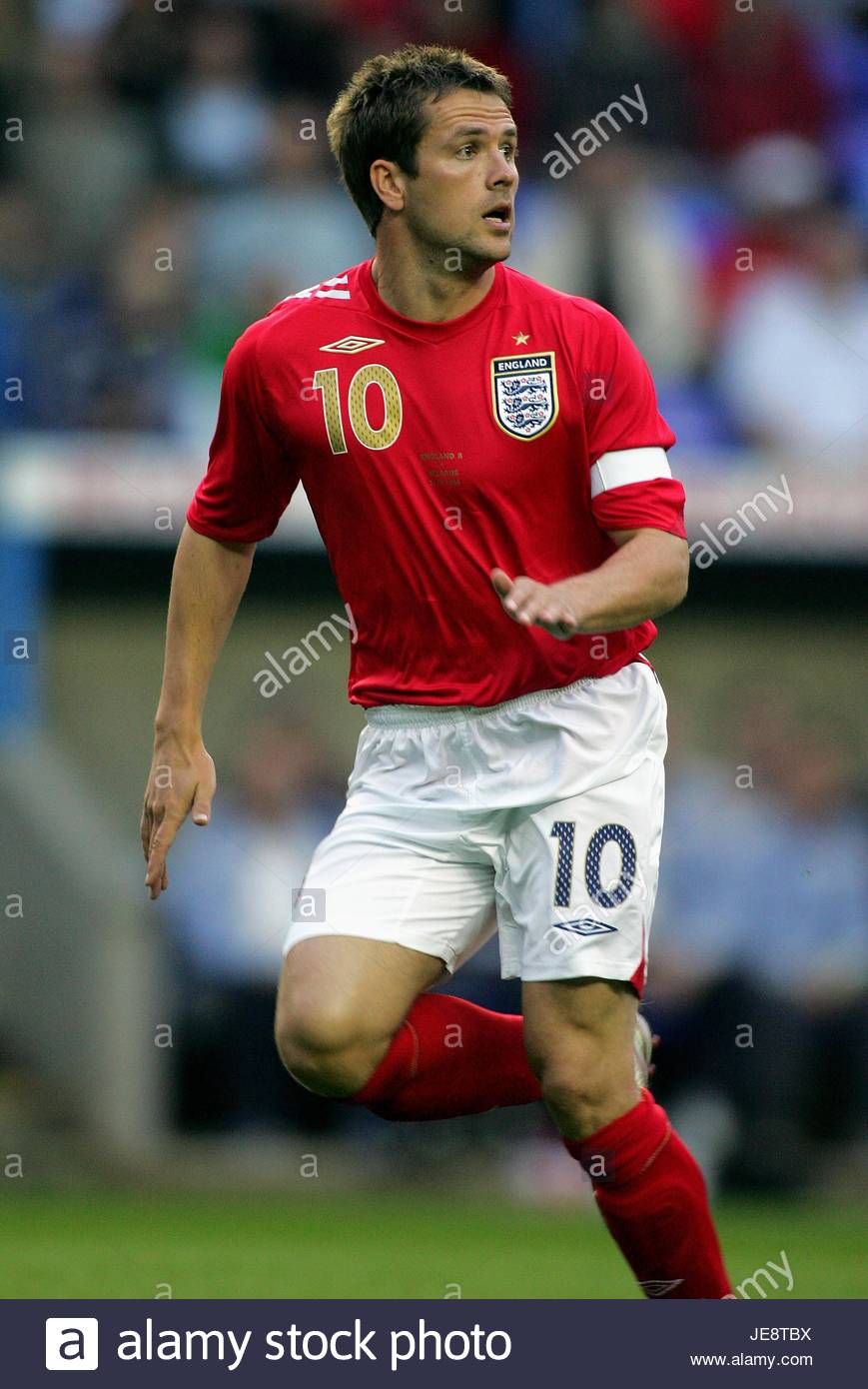 Áo Michael Owen #10 England 2006-2008 away shirt jersey red