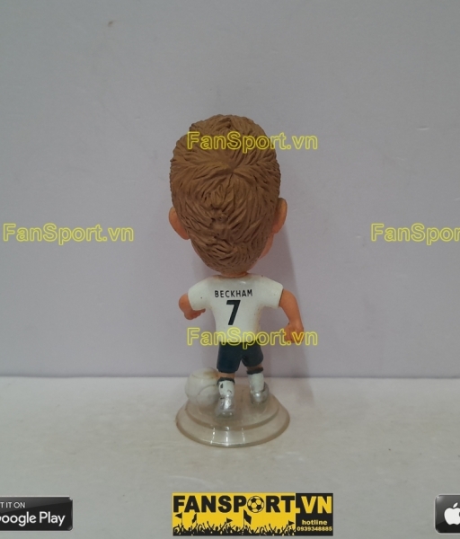 Tượng cầu thủ David Beckham 7 England 2005 2006 2007 home white kodoto