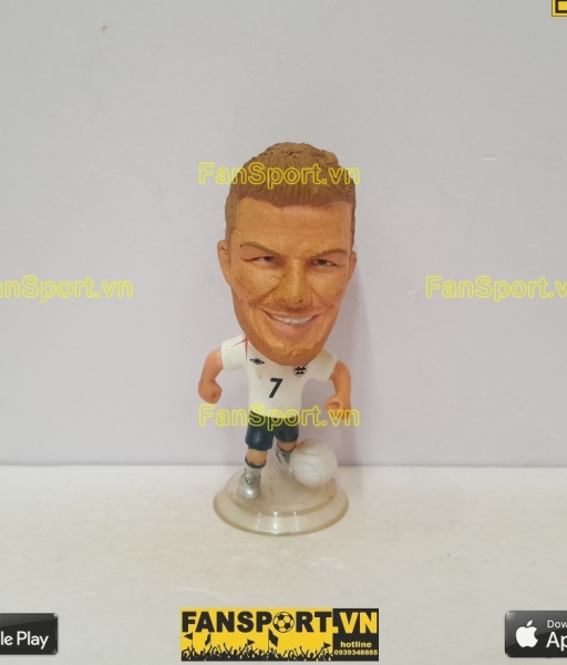 Tượng cầu thủ David Beckham 7 England 2005 2006 2007 home white kodoto