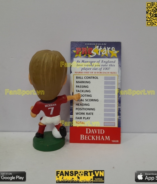 Tượng David Beckham 7 England 1999 2000 2001 away corinthian PRO298
