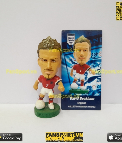Tượng David Beckham 7 England 2002 2003 2004 away corinthian PRO753