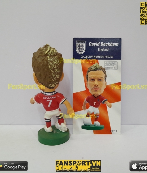Tượng David Beckham 7 England 2002 2003 2004 away corinthian PRO753