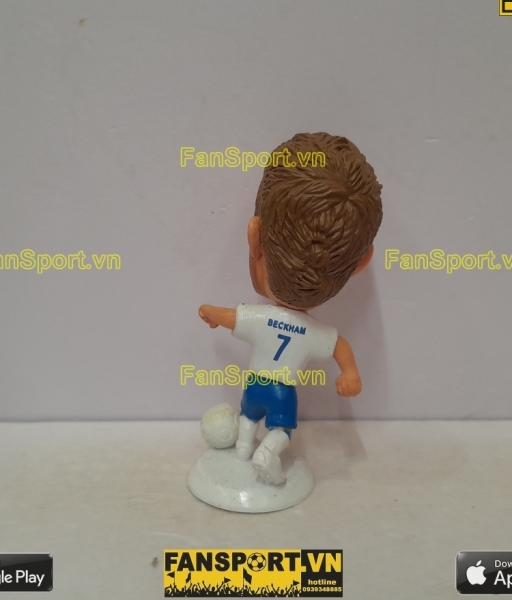 Tượng cầu thủ David Beckham 7 England 2010-2012 home white kodoto